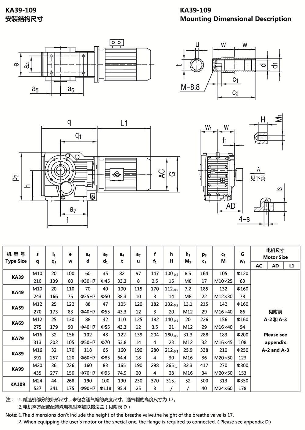 KA39-109安裝結構尺寸