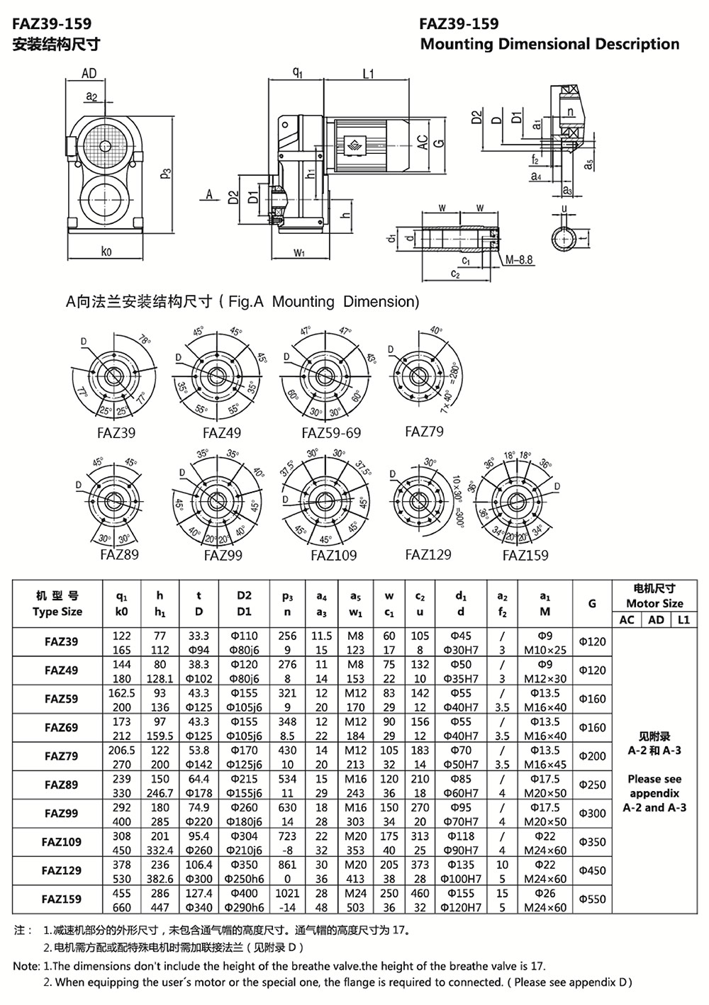 FAZ39-159安裝結構尺寸